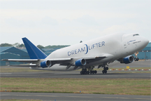 Boeing 747-409LCF Dreamlifter at Edinburgh Airport