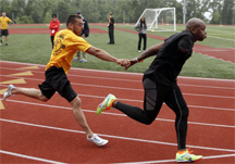 Passing the baton in a relay race