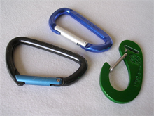 Three simple carabiners