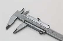 A vernier caliper