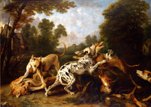Dogs Fighting in a Wooded Clearing, by Frans Snyders