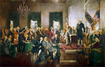 Signing the Constitution of the United States, 1787
