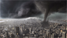 A fictional tornado striking Manhattan
