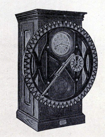 An old-fashioned punch clock
