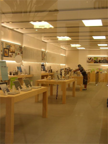 The interior of an Apple store, location unknown
