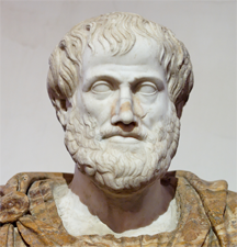Bust of Aristotle. Marble. Roman copy after a Greek bronze original