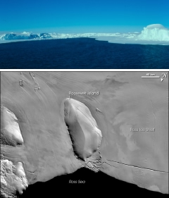 The Bay of Whales off the Ross Ice Shelf, Antarctica
