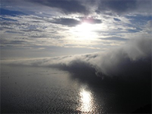 Fog offshore near Cabrillo National Monument, California