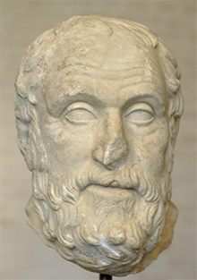 Head of the philosopher Carneades (215-129 BCE)