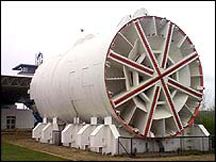 Part of one of the tunnel boring machines used to build the tunnel under the English Channel