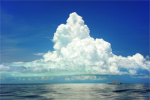 Clouds at sea
