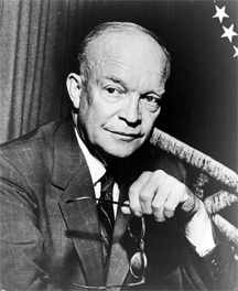 U.S. President Dwight D. Eisenhower in 1954