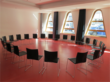 A T-group circle with seating for 24