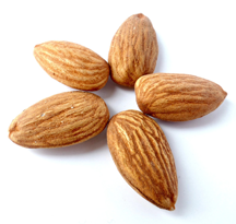 Five almonds