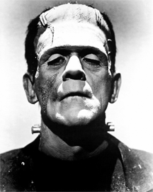Promotional photo of Boris Karloff from The Bride of Frankenstein as Frankenstein's monster