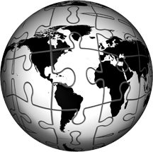 A globe puzzle