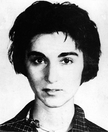 Kitty Genovese, in a mug shot created by the Queens, New York, police department after her arrest on a bookmaking charge in 1961