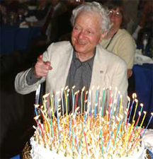 1988 Nobel Laureate Leon Lederman celebrating his eightieth birthday