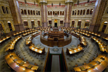 Main Reading Room of the U.S. Library of Congress