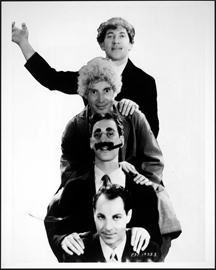 The Marx brothers: Chico, Harpo, Groucho and Zeppo