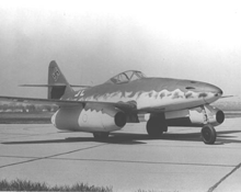 The Messerschmitt Me 262, which was the first jet fighter to fly in combat