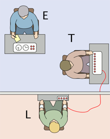 A schematic representation of the Milgram Experiment