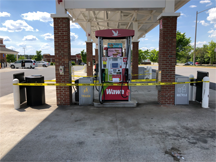 Out-of-service gas pumps during the Colonial Pipeline shutdown