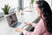 A video call during a pandemic