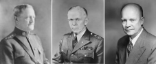 Gen. John J. Pershing, Gen. George C. Marshall and Gen. Dwight D. Eisenhower