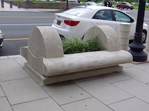 Bollards in Washington, D.C., customized to meet National Capital Planning Commission's design recommendations