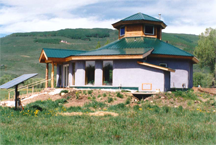 A straw-bale house