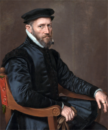 Portrait of Sir Thomas Gresham, pendant to portrait of Anne Fernely ca. 1563-1564