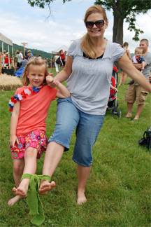 three legged race