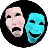 Masks of Tragedy and Comedy