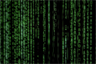 The iconic image of cyber code, as popularized in the film The Matrix