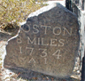 One of the Franklin Milestones on the Boston Post Road