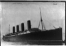 R.M.S. Lusitania coming into port, possibly in New York.