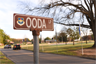 A street sign at Maxwell Air Force Base, Alabama