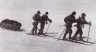 Captain Robert F. Scott and most of his team returning from the South Pole