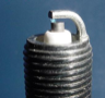 The business end of a spark plug