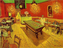 The Night Café, by Vincent Van Gogh, 1888