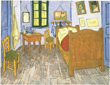 Vincent's Bedroom in Arles, by Vincent Van Gogh