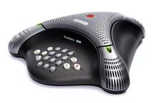 A VoiceStation 500 speakerphone by Polycom