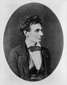 Abraham Lincoln as a young man about to become a candidate for U.S. Senate