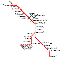 red line metro stops